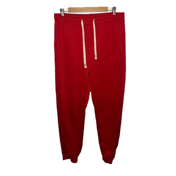 Men’s Red Drawstring Joggers Men’s Size XL - Picture 1 of 3